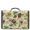 グッチ GUCCI ミディアム リジッド スーツケース 722179 ベージュ×ブラウン キャンバス レザー トランク ゴールド金具 フローラ フラワー 花柄 ダブルG