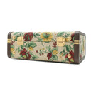 グッチ GUCCI ミディアム リジッド スーツケース 722179 ベージュ×ブラウン キャンバス レザー トランク ゴールド金具 フローラ フラワー 花柄 ダブルG