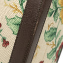グッチ GUCCI ミディアム リジッド スーツケース 722179 ベージュ×ブラウン キャンバス レザー トランク ゴールド金具 フローラ フラワー 花柄 ダブルG