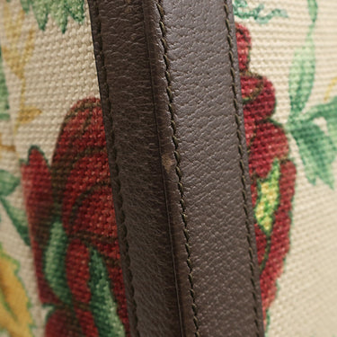 グッチ GUCCI ミディアム リジッド スーツケース 722179 ベージュ×ブラウン キャンバス レザー トランク ゴールド金具 フローラ フラワー 花柄 ダブルG