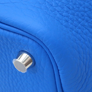 エルメス HERMES ピコタンロック 18 PM ニューブルーイドラ トリヨンクレマンス ハンドバッグ シルバー金具 新品 未使用 青 2025年製