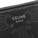 セリーヌ CELINE ラージ ジップウォレット 10B553FQC.38SI ブラック カーフ 長財布 シルバー金具 トリオンフ エンボス加工