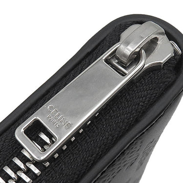 セリーヌ CELINE ラージ ジップウォレット 10B553FQC.38SI ブラック カーフ 長財布 シルバー金具 トリオンフ エンボス加工