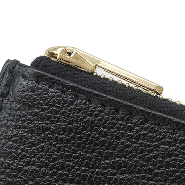 エルメス HERMES ロウリス ルリ スリム ブラック シェーブル 二つ折り財布 ゴールド金具 コンパクトウォレット ベルトバッグ