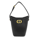 クリスチャン・ディオール Christian Dior ディオールアンバー ミニ バケットバッグ S2319UBEQ ブラック カーフ 2WAYバッグ ゴールド金具 CD