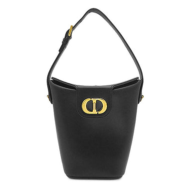 クリスチャン・ディオール Christian Dior ディオールアンバー ミニ バケットバッグ S2319UBEQ ブラック カーフ 2WAYバッグ ゴールド金具 CD
