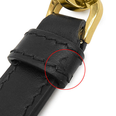 クリスチャン・ディオール Christian Dior ディオールアンバー ミニ バケットバッグ S2319UBEQ ブラック カーフ 2WAYバッグ ゴールド金具 CD
