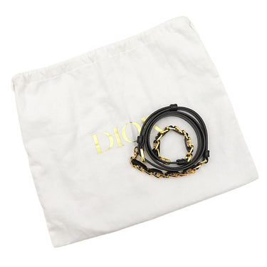 クリスチャン・ディオール Christian Dior ディオールアンバー ミニ バケットバッグ S2319UBEQ ブラック カーフ 2WAYバッグ ゴールド金具 CD
