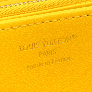 ルイヴィトン LOUIS VUITTON ジッピーウォレット クッサン M13699 ギンコイエロー レザー 長財布 ゴールド金具 モノグラム エンボス ラウンドファスナー