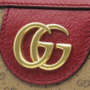 グッチ GUCCI ドラえもんコラボ トート 653952 ベージュ×レッド レザー ミニGGスプリームキャンバス 2WAYバッグ ゴールド金具 どらえもん ショルダー 肩掛け