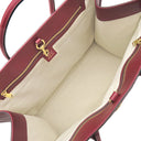 グッチ GUCCI ドラえもんコラボ トート 653952 ベージュ×レッド レザー ミニGGスプリームキャンバス 2WAYバッグ ゴールド金具 どらえもん ショルダー 肩掛け