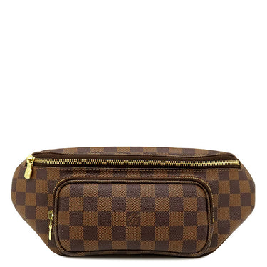 ルイヴィトン LOUIS VUITTON メルヴィール N51172 ダミエエベヌ ダミエキャンバス ボディバッグ ゴールド金具 茶 バムバッグ ウエストポーチ