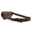 ルイヴィトン LOUIS VUITTON メルヴィール N51172 ダミエエベヌ ダミエキャンバス ボディバッグ ゴールド金具 茶 バムバッグ ウエストポーチ