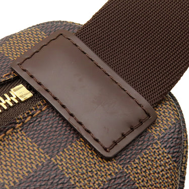 ルイヴィトン LOUIS VUITTON メルヴィール N51172 ダミエエベヌ ダミエキャンバス ボディバッグ ゴールド金具 茶 バムバッグ ウエストポーチ