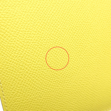 エルメス HERMES コンスタンスミニ 3 18 ライム ヴォーエプソン ショルダーバッグ ローズゴールド金具 黄色 ピンクゴールド金具