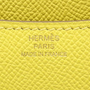 エルメス HERMES コンスタンスミニ 3 18 ライム ヴォーエプソン ショルダーバッグ ローズゴールド金具 黄色 ピンクゴールド金具