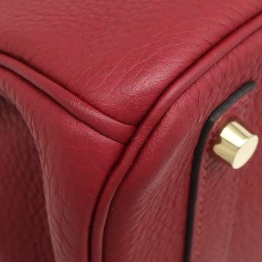 エルメス HERMES バーキン30 ルージュグレナ トゴ ハンドバッグ ゴールド金具 赤