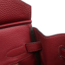エルメス HERMES バーキン30 ルージュグレナ トゴ ハンドバッグ ゴールド金具 赤