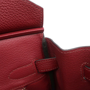 エルメス HERMES バーキン30 ルージュグレナ トゴ ハンドバッグ ゴールド金具 赤