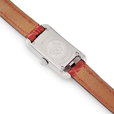 腕時計 エルメス HERMES ナンタケット ミニ ジュテ ドゥ ディアマン NA2.131 クオーツ レディース 純正ダイヤ シルバー 角型