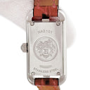 腕時計 エルメス HERMES ナンタケット ミニ ジュテ ドゥ ディアマン NA2.131 クオーツ レディース 純正ダイヤ シルバー 角型