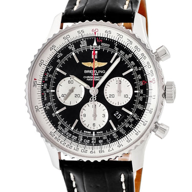 腕時計 ブライトリング BREITLING ナビタイマー 01 AB012721/BD09 AB0127 自動巻き メンズ ブラック クロノグラフ 回転ベゼル