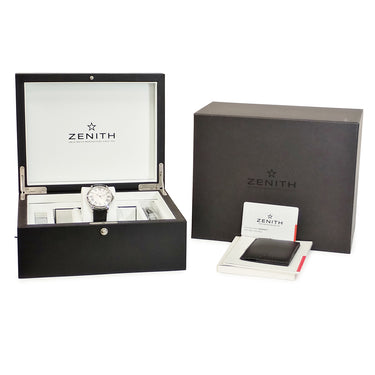 腕時計 ゼニス ZENITH エリート クラシック 03.2290.679/11.C493 自動巻き メンズ シルバー ローマン シンプル