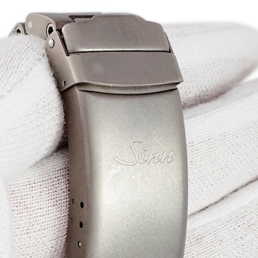 腕時計 ジン SINN クロノグラフ ミッションタイマー 503.EZM-1 自動巻き メンズ OH済 ブラック 9時位置リューズ デイト 回転ベゼル