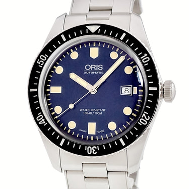 腕時計 オリス ORIS ダイバーズ 65 01 733 7720 4055-07 8 21 18 自動巻き メンズ ブルー 逆回転防止ベゼル デイト