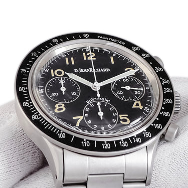 腕時計 ダニエル・ジャンリシャール DANIEL JEAN RICHARD クロノグラフ 25004 自動巻き メンズ ブラック アラビア スモールセコンド