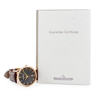 腕時計 ジャガールクルト JAEGER LECOULTRE マスター ウルトラシン Q128255J 174.2.37.S 自動巻き メンズ K18RG無垢 ウルトラスリム デイト