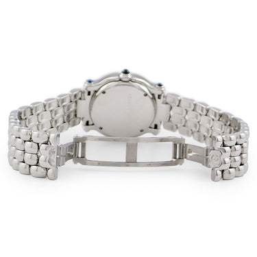 腕時計 ショパール CHOPARD ハッピースポーツ 27/8250-23 クオーツ レディース 純正ダイヤ スイング ピンク シェル 月 星