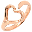 ティファニー Tiffany & Co オープンハート ローズゴールド K18PG リング 指輪 ピンクゴールド T＆Co. 750 750YG エルサ ペレッティ 13号
