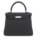エルメス HERMES ケリー25 内縫い ブラック トゴ 2WAYバッグ マットシルバー金具 新品 未使用 黒 2026年製