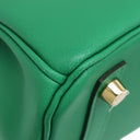 エルメス HERMES バーキン25 ヴェールヴェルティゴ ヴォースイフト ハンドバッグ ゴールド金具 緑