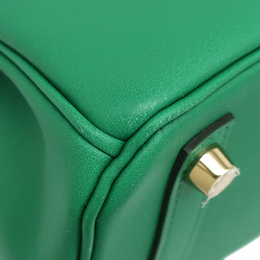 エルメス HERMES バーキン25 ヴェールヴェルティゴ ヴォースイフト ハンドバッグ ゴールド金具 緑