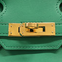 エルメス HERMES バーキン25 ヴェールヴェルティゴ ヴォースイフト ハンドバッグ ゴールド金具 緑