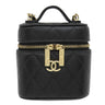 シャネル CHANEL マトラッセ スモール バニティケース AP2503 ブラック キャビアスキン ショルダーバッグ ゴールド金具 黒 ポシェット