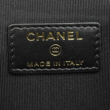 シャネル CHANEL マトラッセ スモール バニティケース AP2503 ブラック キャビアスキン ショルダーバッグ ゴールド金具 黒 ポシェット