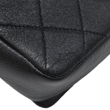シャネル CHANEL マトラッセ フルフラップ チェーンショルダー ブラック キャビアスキン ショルダーバッグ ヴィンテージ金具 黒 ピンク ココマーク