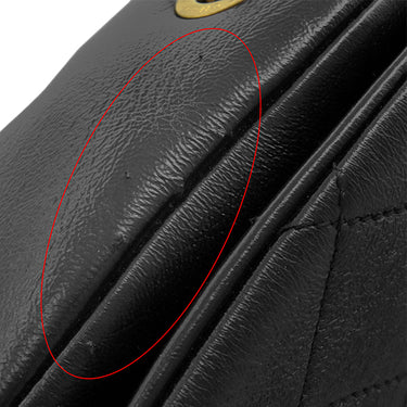 シャネル CHANEL マトラッセ フルフラップ チェーンショルダー ブラック キャビアスキン ショルダーバッグ ヴィンテージ金具 黒 ピンク ココマーク