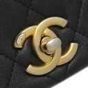 シャネル CHANEL マトラッセ フルフラップ チェーンショルダー ブラック キャビアスキン ショルダーバッグ ヴィンテージ金具 黒 ピンク ココマーク