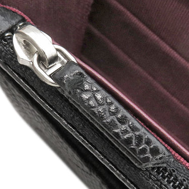 シャネル CHANEL マトラッセ チェーンウォレット ブラック キャビアスキン チェーンウォレット シルバー金具 黒