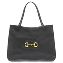 グッチ GUCCI ホースビット 1955 623694 ブラック レザー トートバッグ ゴールド金具 ハンドバッグ ショルダー 肩掛け
