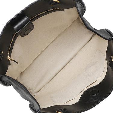 グッチ GUCCI ホースビット 1955 623694 ブラック レザー トートバッグ ゴールド金具 ハンドバッグ ショルダー 肩掛け