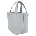 エルメス Hermes ピコタンロック 18 PM グリパンタン トリヨンクレマンス ハンドバッグ シルバー金具 新品 未使用 グレー 2025年製
