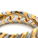 ブルガリ BVLGARI スピーガ イエローゴールド×シルバー K18YG ステンレス リング 指輪 スピガ スネーク 750 18K 18金 YG 14号