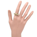 ブルガリ BVLGARI スピーガ イエローゴールド×シルバー K18YG ステンレス リング 指輪 スピガ スネーク 750 18K 18金 YG 14号