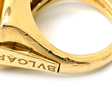 ブルガリ BVLGARI アレグラ シトリンリング イエロー×イエローゴールド K18YG シトリン リング 指輪 18K 18金 750 YG 10号