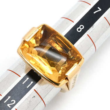 ブルガリ BVLGARI アレグラ シトリンリング イエロー×イエローゴールド K18YG シトリン リング 指輪 18K 18金 750 YG 10号